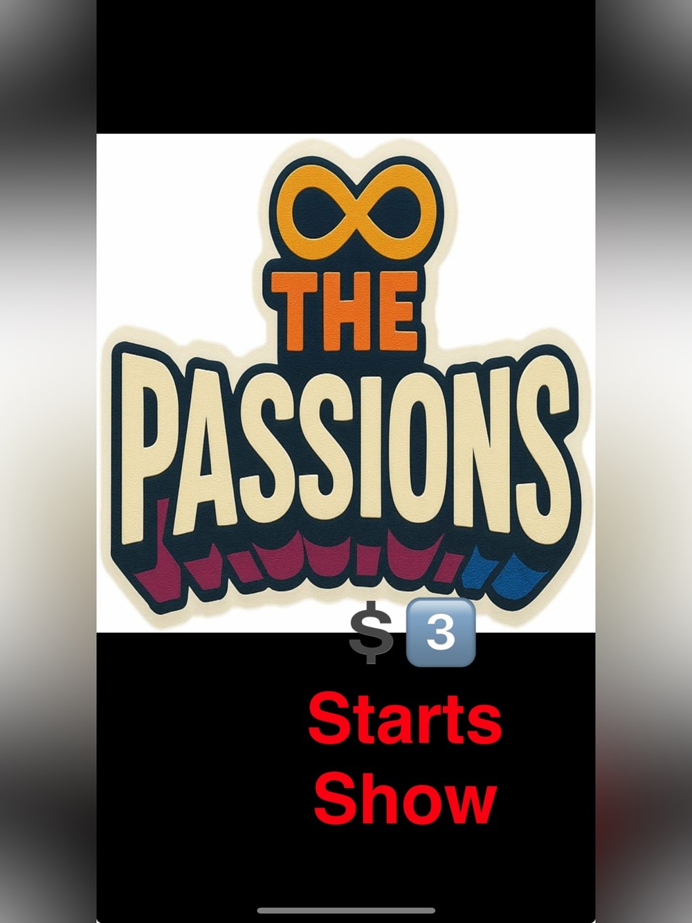 The Passion’s 💲3️⃣ Start Show‼️ BOOKMARK AND SHARE !